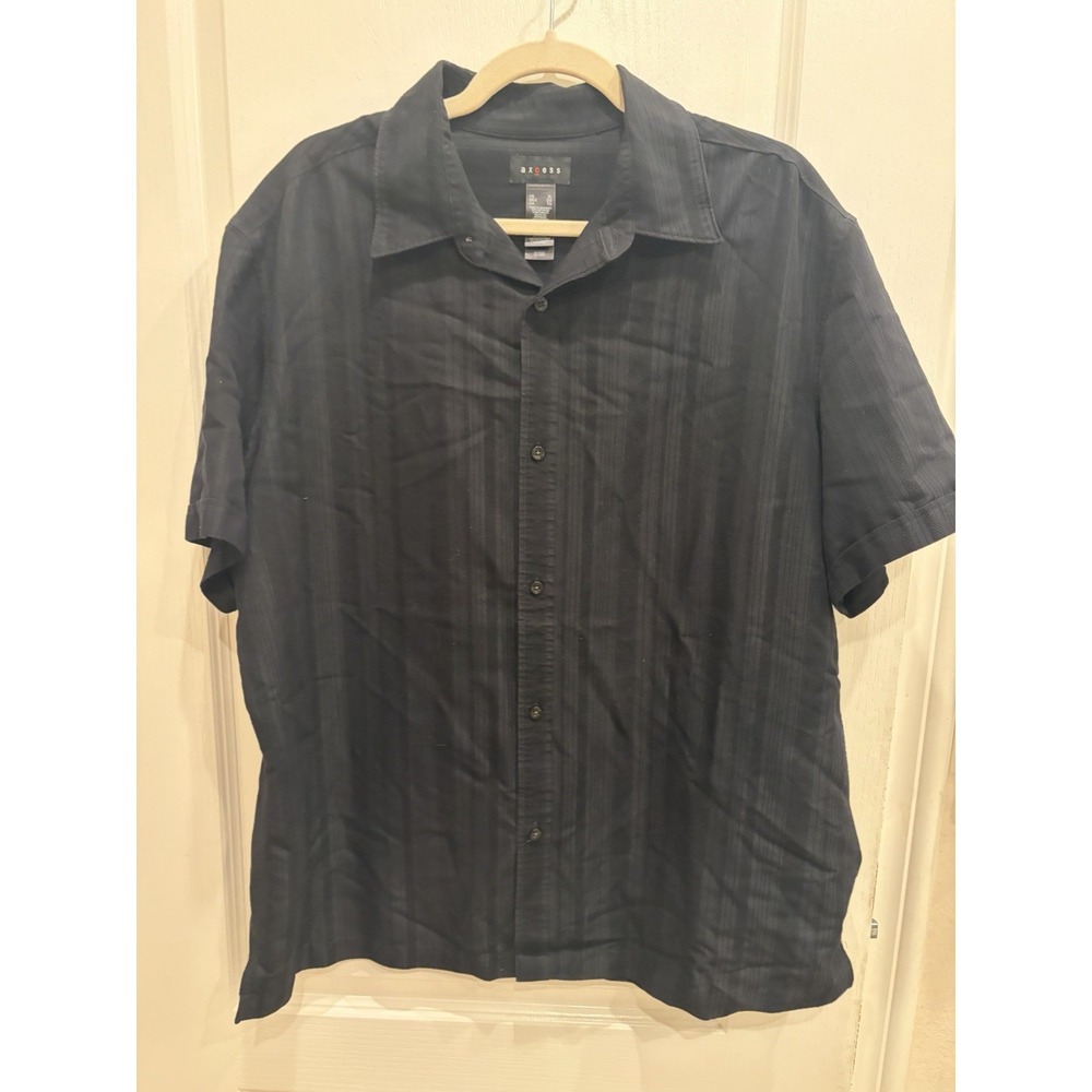 Axcess Mens Shirt Black‎ Size XL